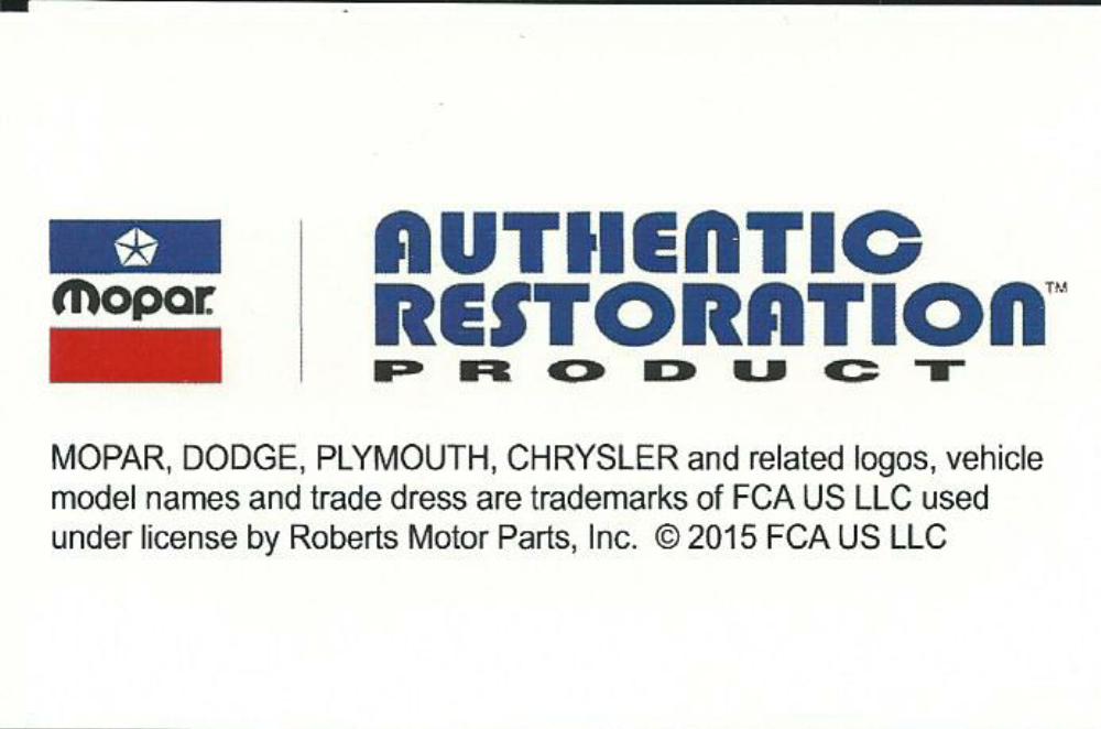 Dodge Truck Center Nose Moulding  Grill W-Series Trucks 1941 1942 1945 1946 1947