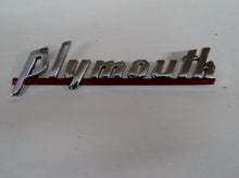 Plymouth Script Name Plate With Red Paint 1939 1940