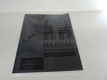 Dodge Car Shop Manual 1937