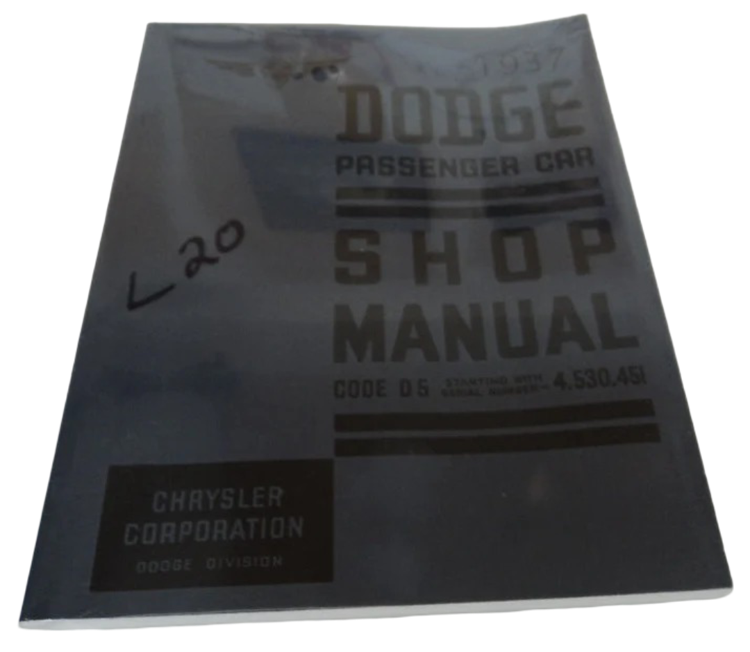 Dodge Car Shop Manual 1937