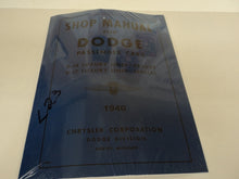 Dodge Car Shop Manual 1940