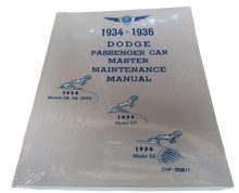 Shop Manual Dodge Cars 1934-1936