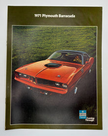Original 1971 Plymouth Barracuda Sales Brochure #81-505-1025