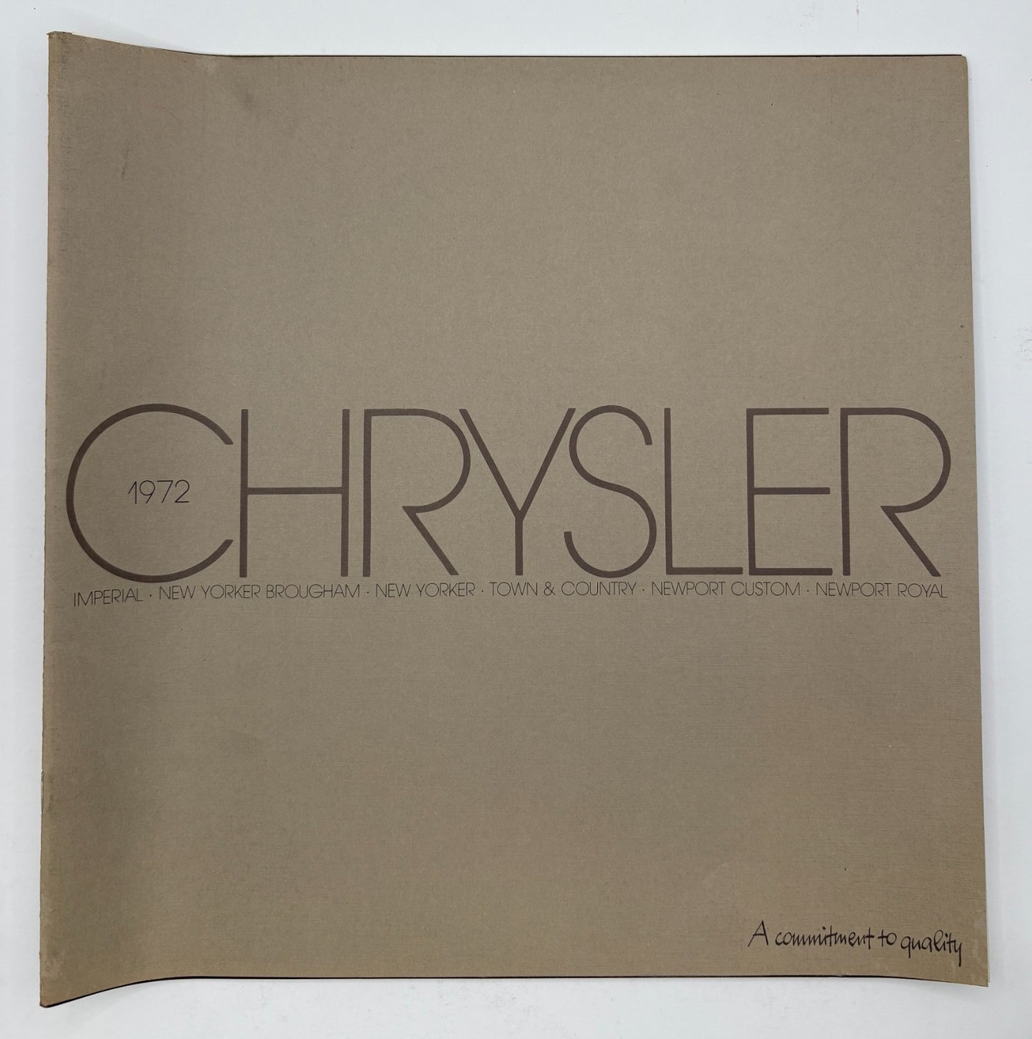 Original 1972 Chrysler Full Line Sales Brochure 81-005-2033