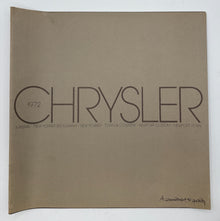 Original 1972 Chrysler Full Line Sales Brochure 81-005-2033