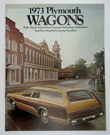 Original 1973 Plymouth Wagons Sales Brochure #81-005-7060