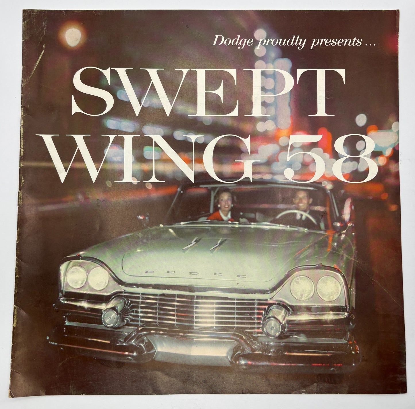 Original 1958 Dodge "Swept Wing '58" Sales Brochure DMA-4000-9-57