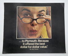 Original Plymouth "Dollar-for-Dollar Value" Testimonial Brochure