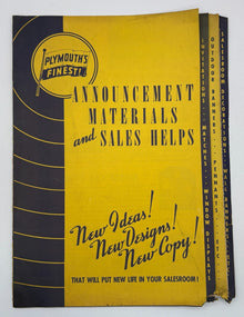 Original 1941 Plymouth Dealer Sales Promotional Package #8-41