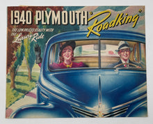 Original 1940 Plymouth Roadking "Luxury Ride" Sales Brochure #5319-K 1-40