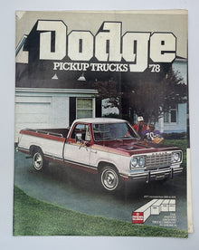 Original 1978 Dodge Pickup Trucks Sales Brochure 81-305-8002