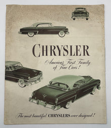 Original 1953 Chrysler "America's First Family" Sales Brochure #CS-297