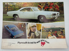 Original 1967 Plymouth Barracuda "Win You Over" Sales Brochure #81-505-7025