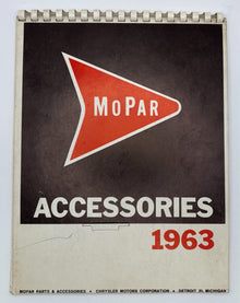 Original 1963 Mopar Accessories Spiral-Bound Catalog #61-670-208