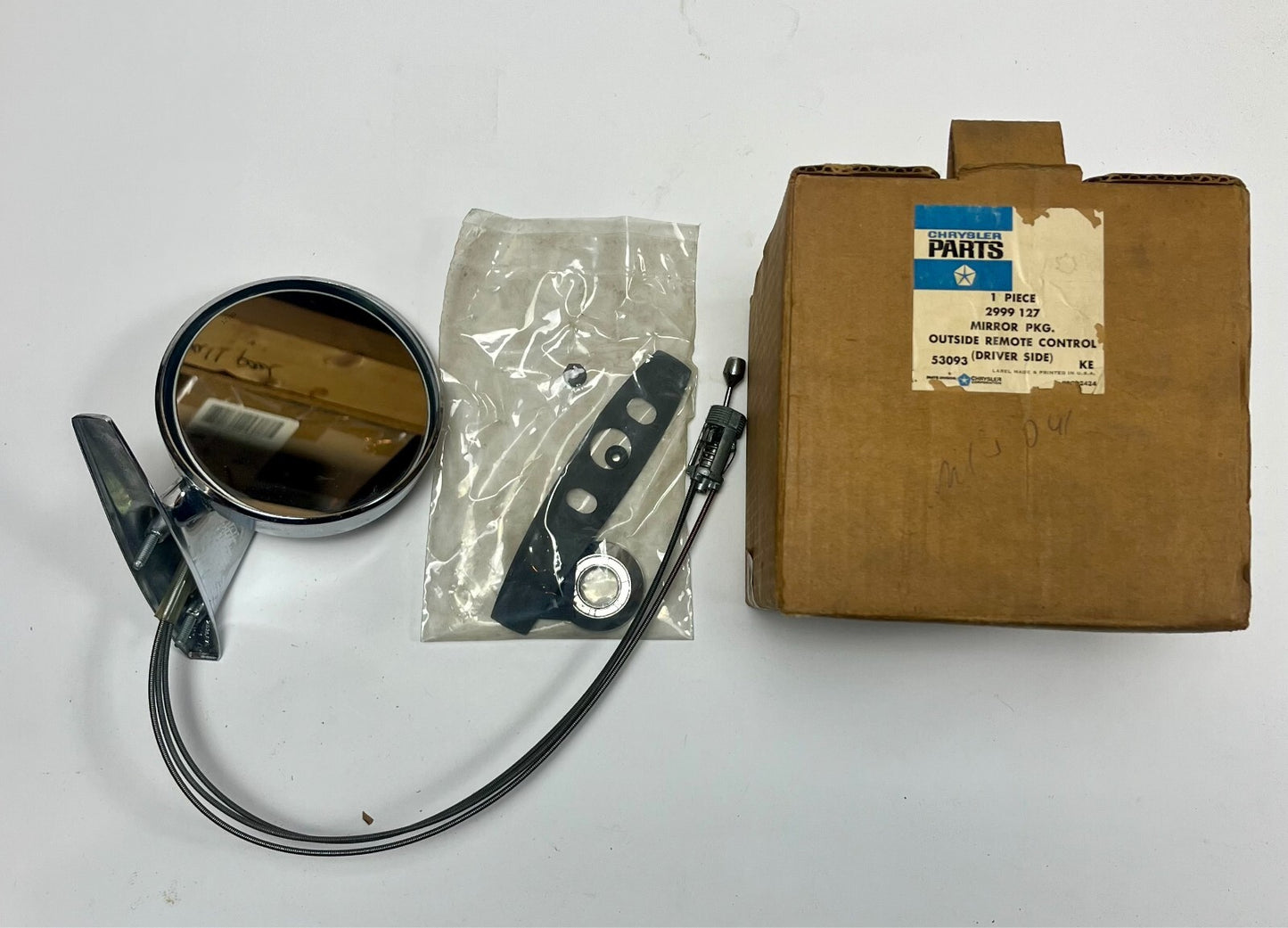 New Old Stock Left Remote Control Mirror for 1969-70 C Body Models #2999127