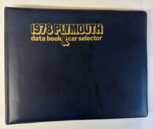Original 1978 Plymouth Data Book & Car Selector