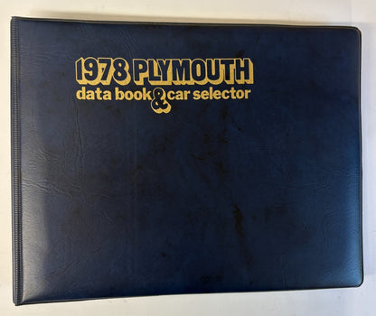Original 1978 Plymouth Data Book & Car Selector