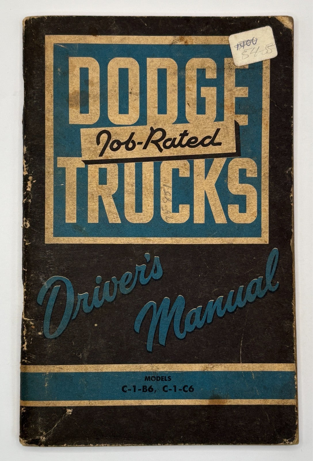 Original 1954-55 Dodge Job-Rated Trucks Driver's Manual #D-14629