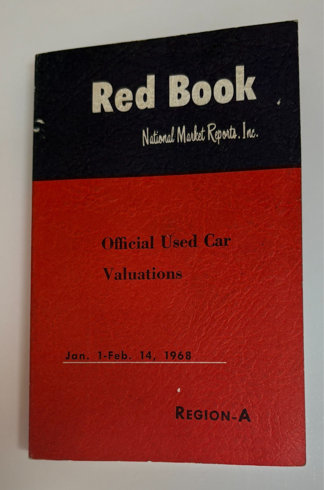 Original 1968 "Red Book Used Car Valuations" Vol. 57 No. 1