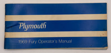 Original 1969 Plymouth Fury Operator's Manual #81-570-9455