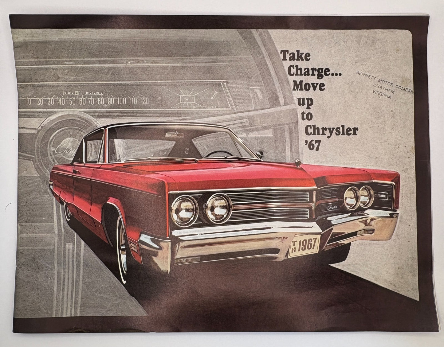 Original 1967 Chrysler "Take Charge... Move up to Chrysler '67" 81-005-7033