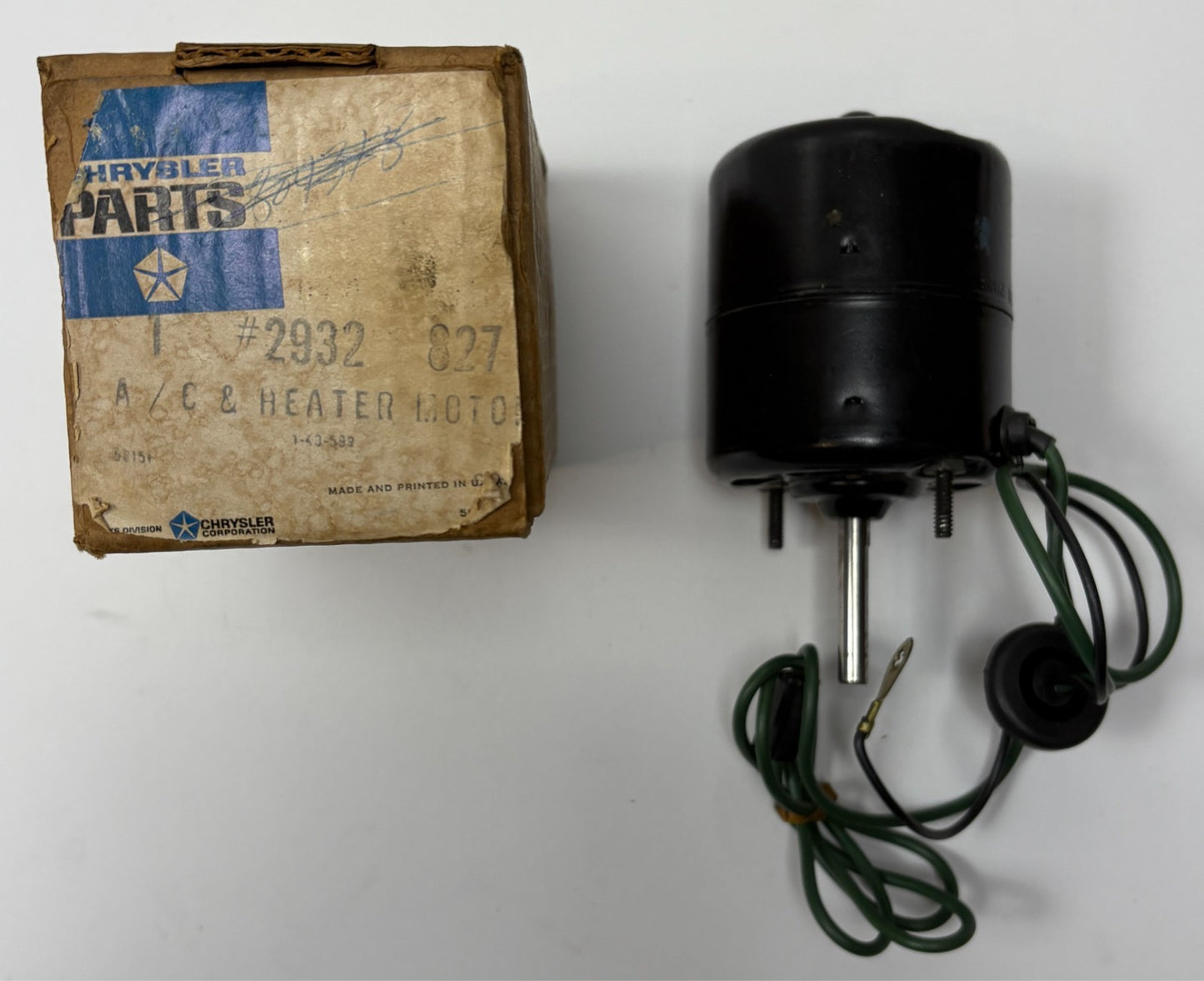 New Old Stock Heater Blower Motor for 1969-73 C Body Models Mopar #2932827