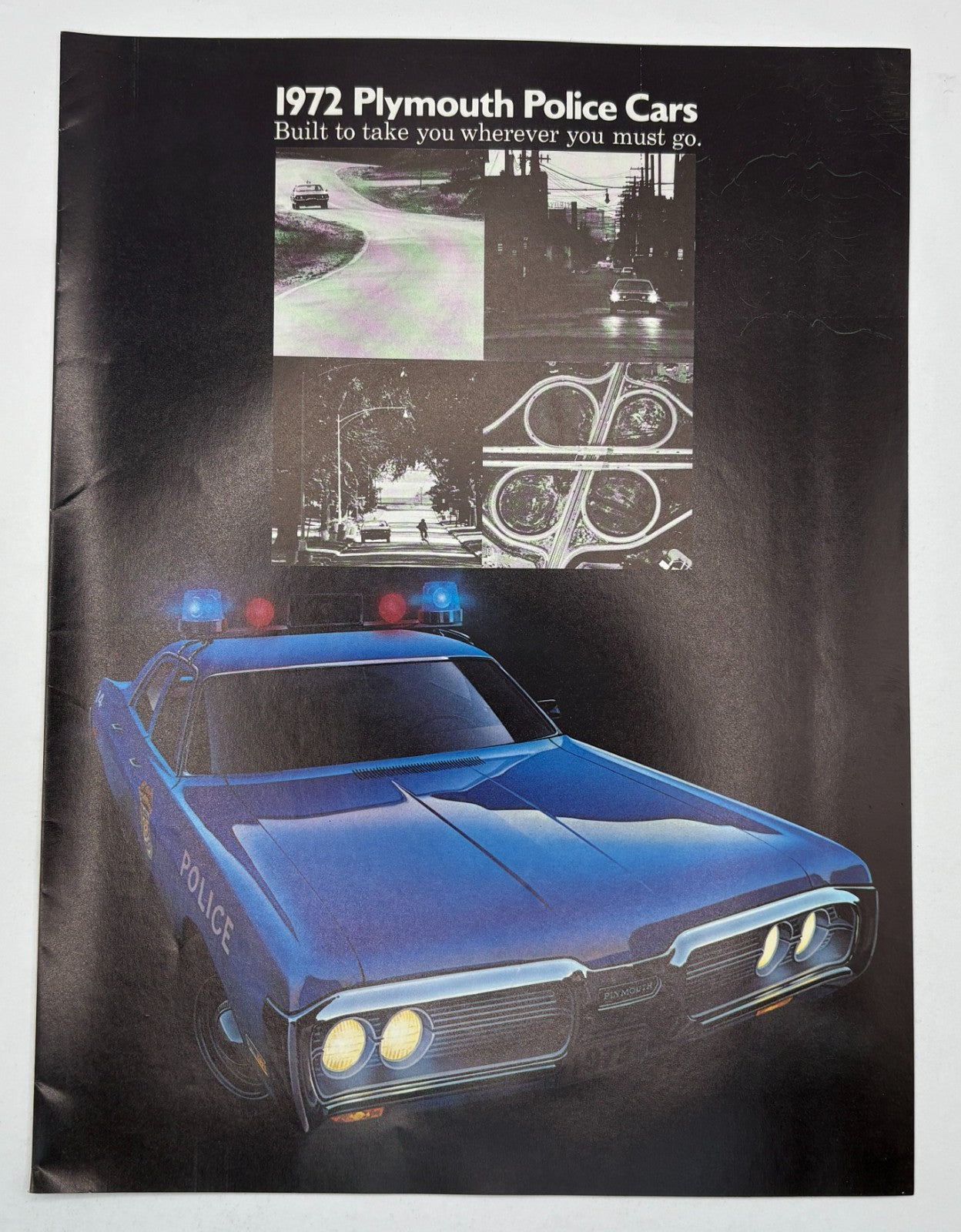 Original 1972 Plymouth Police Cars Sales Brochure #81-505-2029