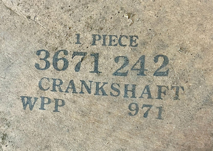 New Old Stock Crankshaft for 1973 440 Engine Models Mopar #3671242