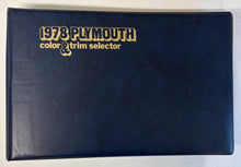 Original 1978 Plymouth Color & Trim Selector