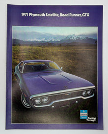 Original 1971 Plymouth Satellite, Road Runner, GTX Sales Brochure #81-505-1023