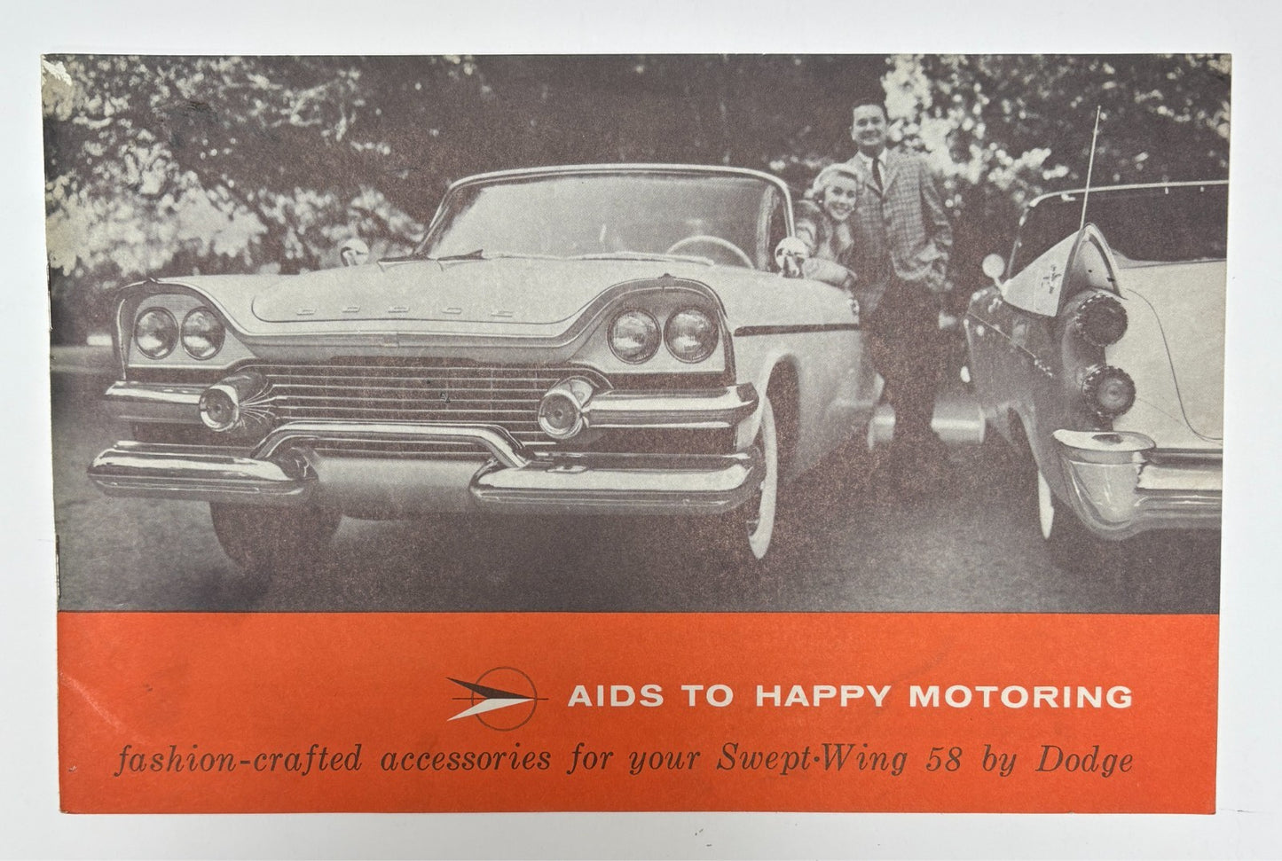 Original 1958 Dodge "AIDS TO HAPPY MOTORING" Swept-Wing 58 #DMA-4004-9-57