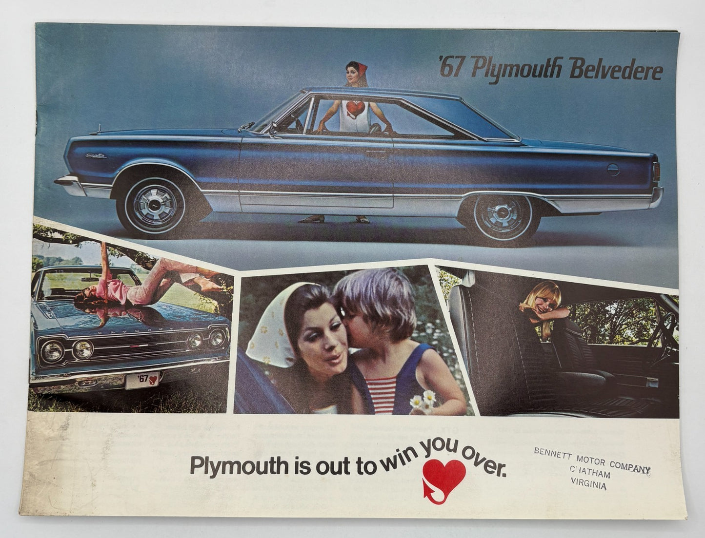 Original 1967 Plymouth Belvedere "Plymouth is out to win you over" #81-505-7023