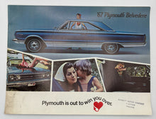 Original 1967 Plymouth Belvedere "Plymouth is out to win you over" #81-505-7023