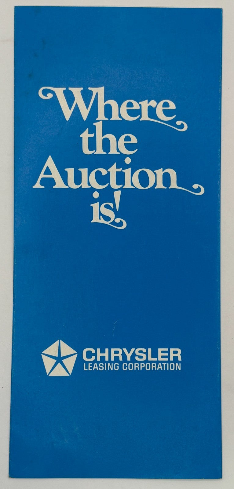 Chrysler Where the Auction is! Brouchure