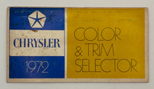 Original 1972 Chrysler Color & Trim Selector