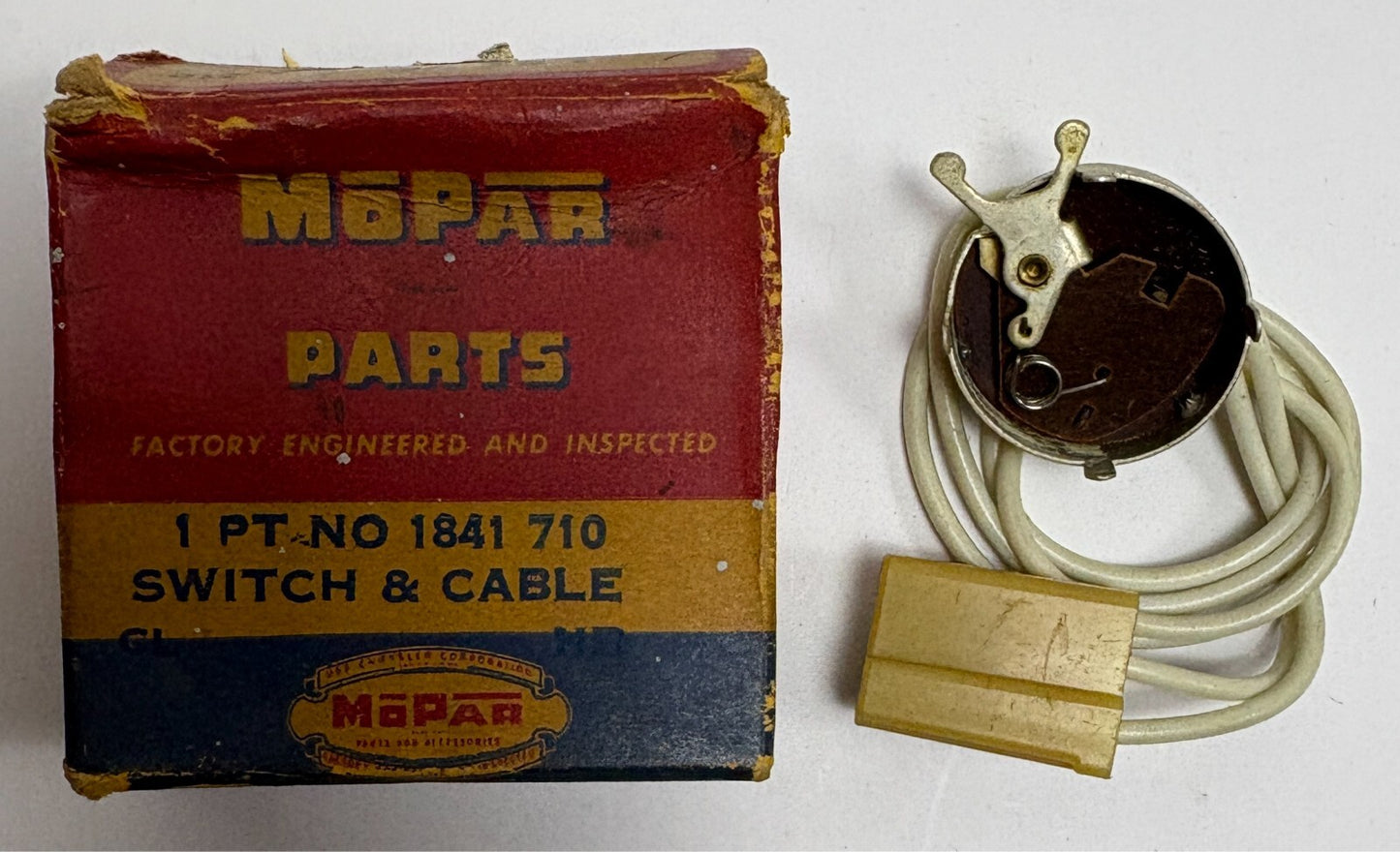 New Old Stock Back Up Light Switch for 1958 Models Mopar #1841710