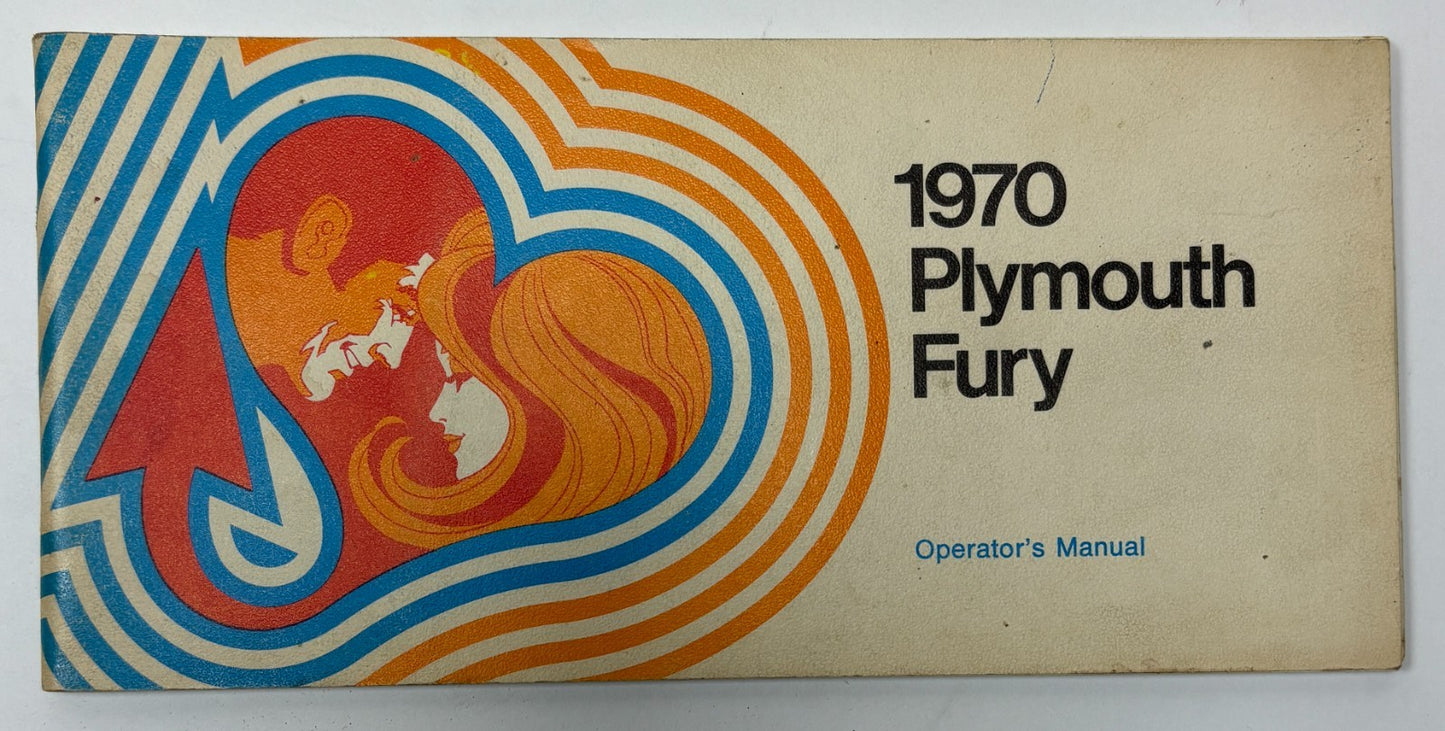 Original 1970 Plymouth Fury Operators Manual 81-570-0455