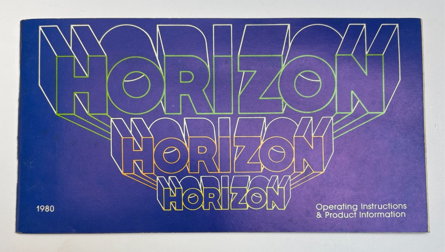 Original 1980 Plymouth Horizon Operating Instructions Chrysler #81-128-0006