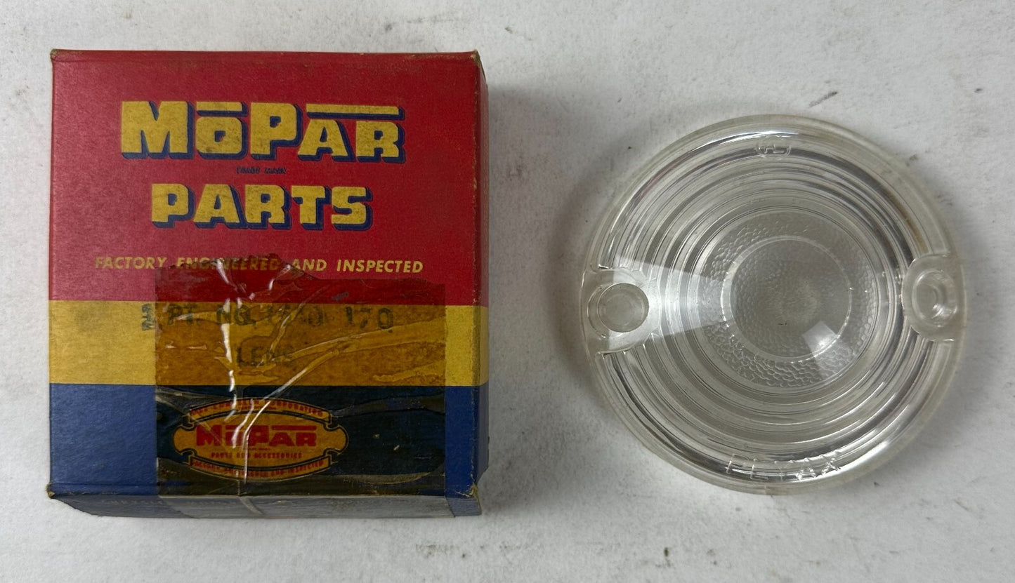 NOS Mopar Park Lens 1954 Plymouth Early Models Savoy Belvedere Plaza #1540170