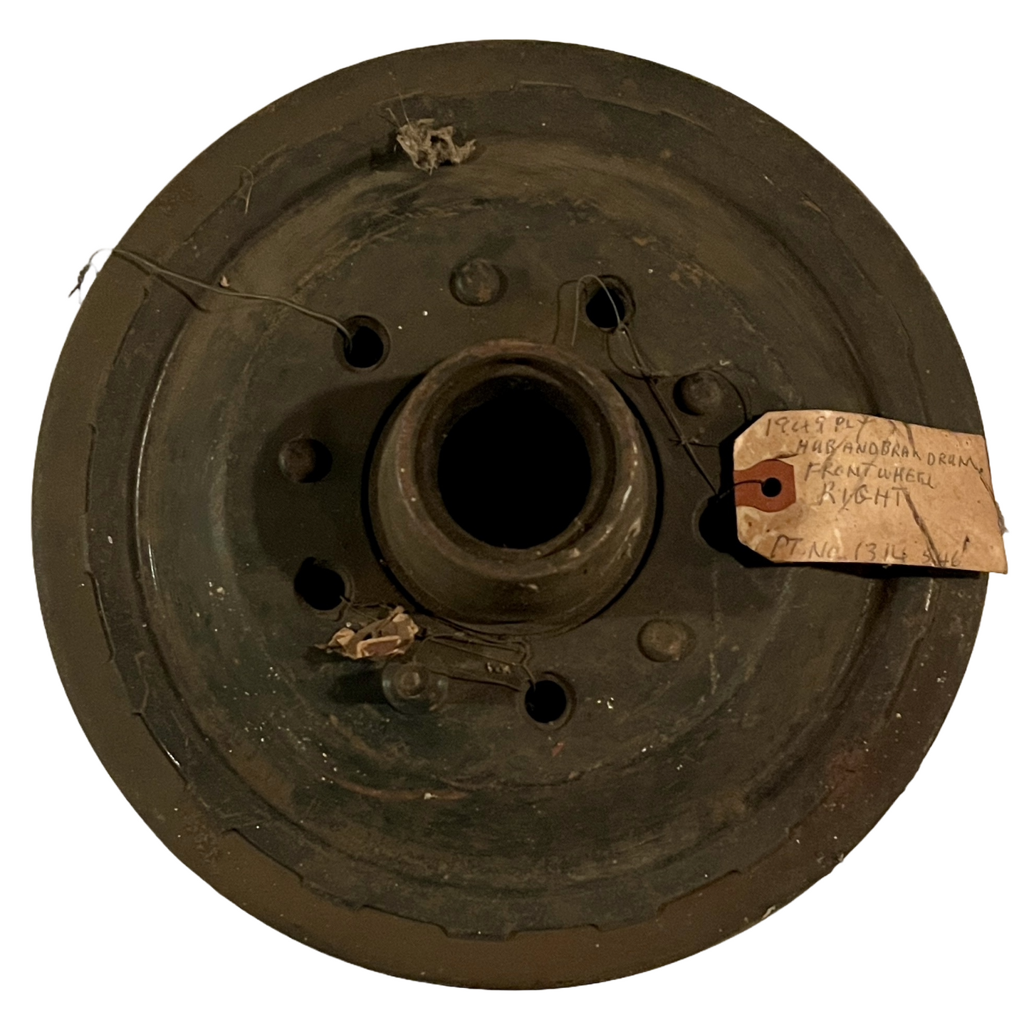 New Old Stock Front Brake Drum/Hub Assembly for 1949-50 Plymouth Models #1314546