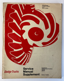 Original 1971 Dodge Trucks Service Manual Supplement 81-370-1350