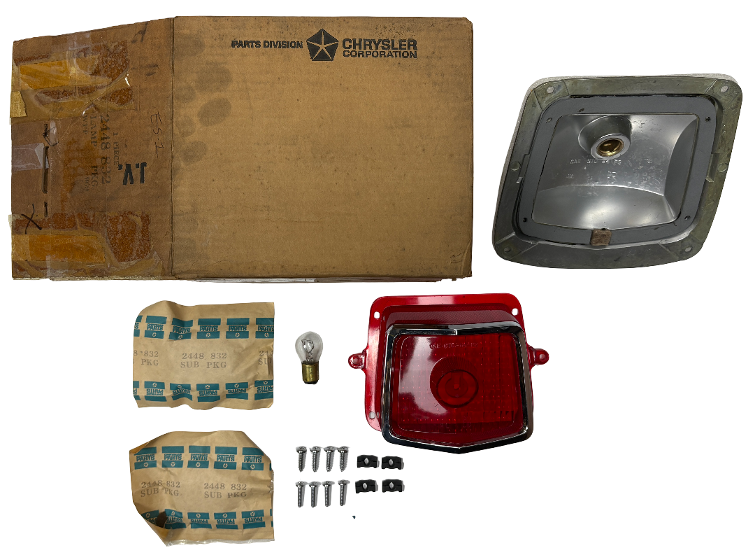 New Old Stock Tail Light Assembly for 1964 Plymouth Wagon Models Mopar #2448832