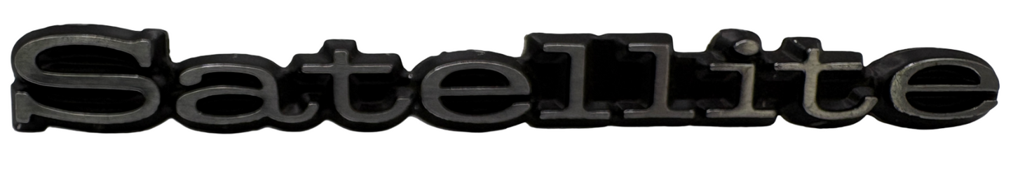 New Old Stock Fender Nameplate Emblem for 1969-70 Plymouth Satellite #2902789