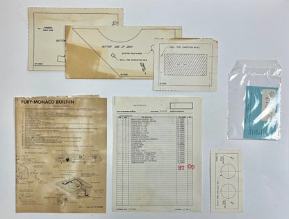 New Old Stock A/C Field Instillation Package for 1975-76 Models Mopar #3837329
