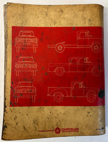 Original 1966 Dodge Trucks Service Manual 81-370-6350