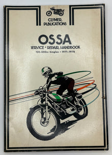 Original Ossa Service Repair Handbook 1971-1976 Clymer Publications