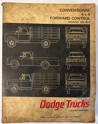 Original 1967 Dodge Trucks Service Manual 81-370-7350