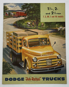 Original 1952 Dodge Job Rated Trucks Sales Brochure DMA 7926-4.52