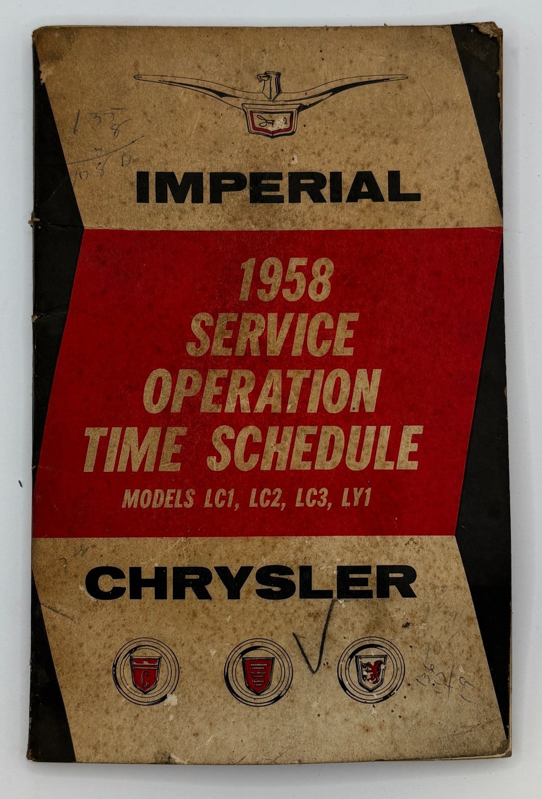 Original 1958 Imperial Service Operation Time Schedule Manual #D-16494