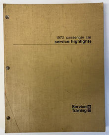 Original 1970 Passenger Car Service Highlights TMF-100